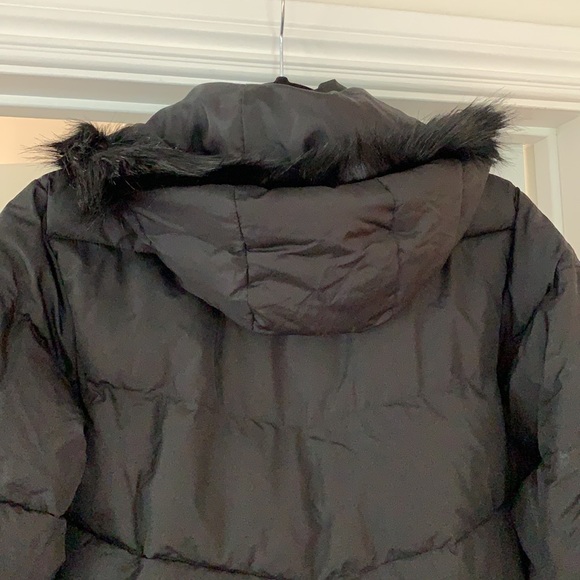 Gap Factory long black puffer coat - Picture 6 of 6